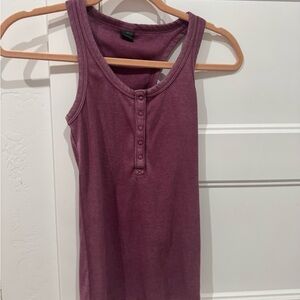 Wild Fable Button-Front Plum Tank Top